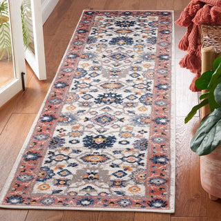 Safavieh Astoria ASA408 Ivory / Rust Area Rug Room Scene Feature