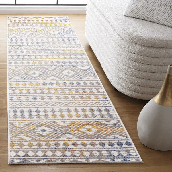 Safavieh Astoria ASA412 Grey / Ivory Area Rug Room Scene Feature