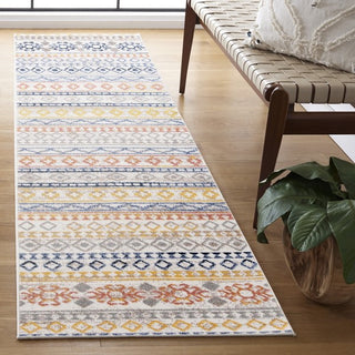 Safavieh Astoria ASA414 Ivory / Blue Rust Area Rug Room Scene Feature