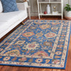 Safavieh Antiquity AT511N Navy / Beige Area Rug Room Scene Feature