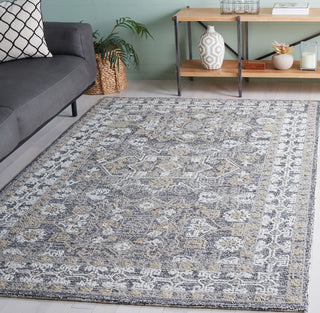 Safavieh Antiquity AT550T Ivory / Brown Area Rug Room Scene Feature