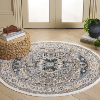 Safavieh Artifact ATF556F Grey / Ivory Area Rug Room Scene Feature