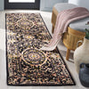 Safavieh Aubusson AUB201Z Black / Ivory Area Rug Room Scene Feature