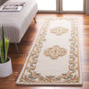 Safavieh Aubusson AUB301A Ivory / Green Area Rug Room Scene Feature