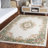 Safavieh Aubusson AUB301A Ivory / Green Area Rug Room Scene Feature