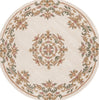 Safavieh Aubusson AUB301A Ivory / Green Area Rug Round