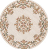 Safavieh Aubusson AUB301A Ivory / Green Area Rug Round