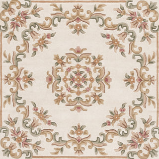 Safavieh Aubusson AUB301A Ivory / Green Area Rug Square