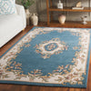 Safavieh Aubusson AUB301M Blue / Ivory Area Rug Room Scene Feature