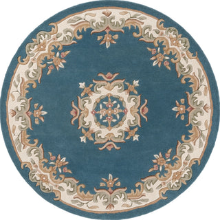 Safavieh Aubusson AUB301M Blue / Ivory Area Rug Round