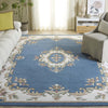 Safavieh Aubusson AUB301M Blue / Ivory Area Rug Room Scene Feature