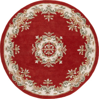 Safavieh Aubusson AUB301P Rust / Ivory Area Rug Round