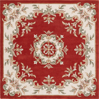 Safavieh Aubusson AUB301P Rust / Ivory Area Rug Square