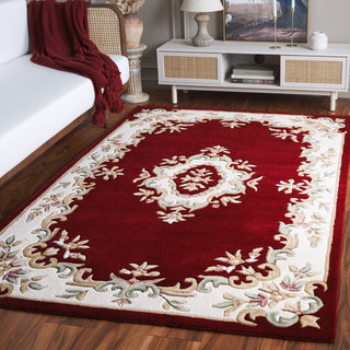 Safavieh Aubusson AUB301Q Red / Ivory Area Rug Room Scene Feature