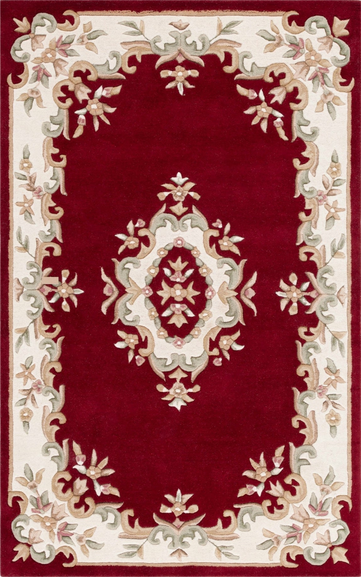 Safavieh Aubusson AUB301Q Red / Ivory Area Rug main image