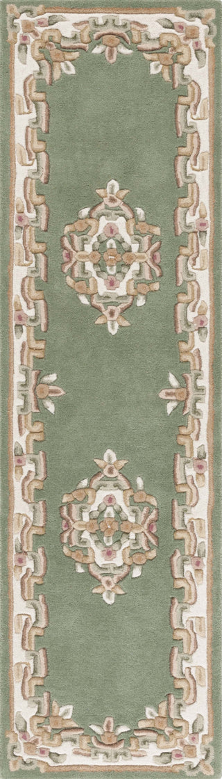 Safavieh Aubusson AUB301Y Green / Ivory Area Rug Runner