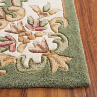 Safavieh Aubusson AUB301Y Green / Ivory Area Rug Detail