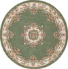 Safavieh Aubusson AUB301Y Green / Ivory Area Rug Round