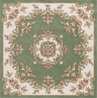 Safavieh Aubusson AUB301Y Green / Ivory Area Rug Square