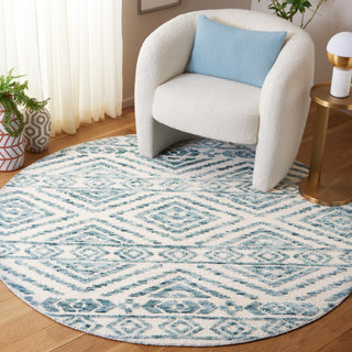 Safavieh Audrey AUD201M Ivory / Blue Area Rug Room Scene