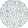 Safavieh Audrey AUD201M Ivory / Blue Area Rug Round