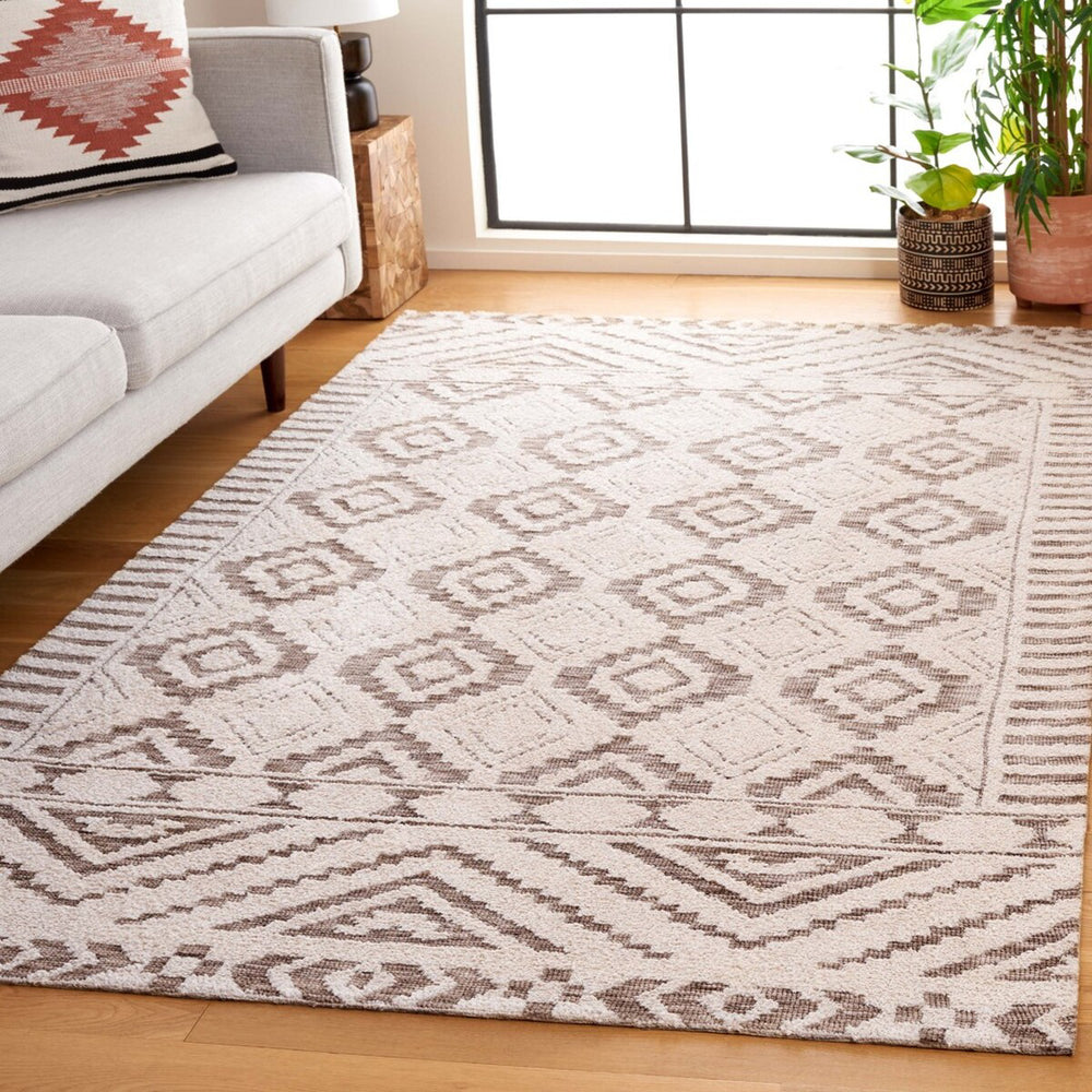 Safavieh Audrey AUD202B Ivory / Beige Area Rug Room Scene Feature