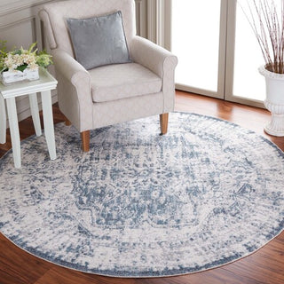 Safavieh Baltimore BAL850 Light Grey / Blue Machine Washable Area Rug