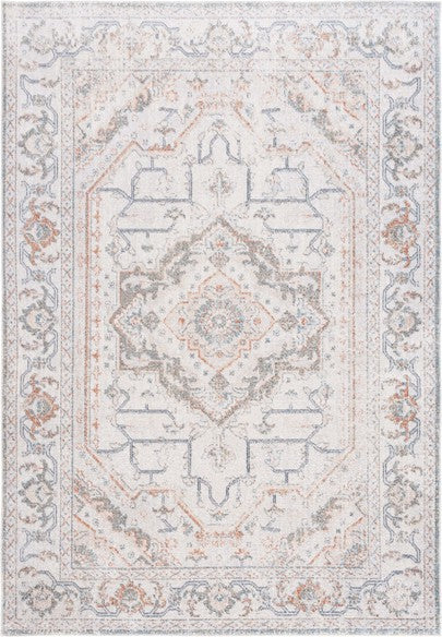 Safavieh Baltimore BAL854 Light Grey/Rust Machine Washable Area Rug