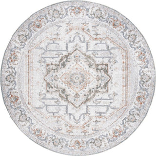 Safavieh Baltimore BAL854 Light Grey / Rust Machine Washable Area Rug