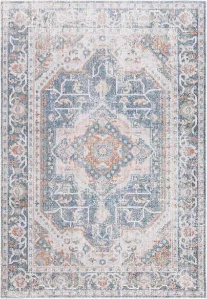 Safavieh Baltimore BAL854 Light Grey / Blue Machine Washable Area Rug