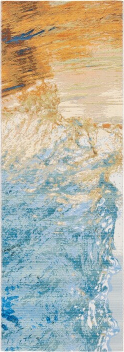 Safavieh Barbados BAR510 Blue / Gold Area Rug