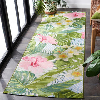 Safavieh Barbados BAR516 Green / Pink Area Rug