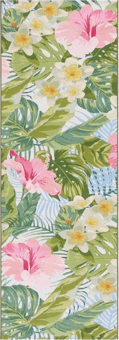 Safavieh Barbados BAR516 Green / Pink Area Rug