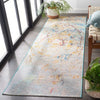 Safavieh Barbados BAR538 Light Blue / Yellow Rust Area Rug