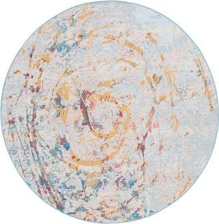 Safavieh Barbados BAR538 Light Blue / Yellow Rust Area Rug