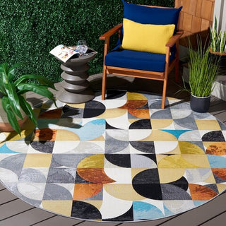 Safavieh Barbados BAR539 Ivory Black / Blue Rust Area Rug