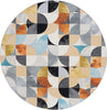 Safavieh Barbados BAR539 Ivory Black / Blue Rust Area Rug