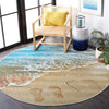 Safavieh Barbados BAR550 Gold / Blue Area Rug