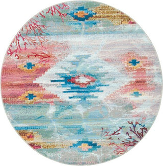 Safavieh Barbados BAR554 Light Blue / Pink Area Rug