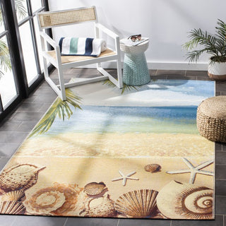 Safavieh Barbados BAR555 Gold / Blue Area Rug