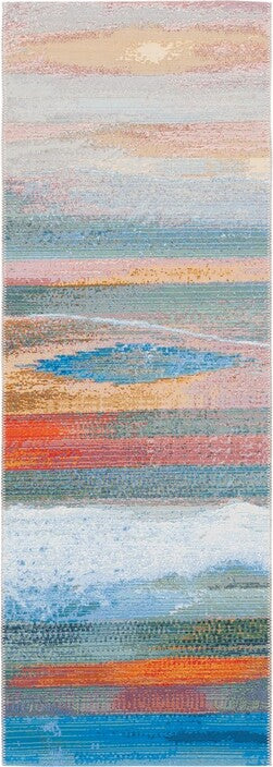 Safavieh Barbados BAR585 Light Blue / Pink Area Rug