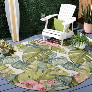 Safavieh Barbados BAR596 Green / Pink Area Rug