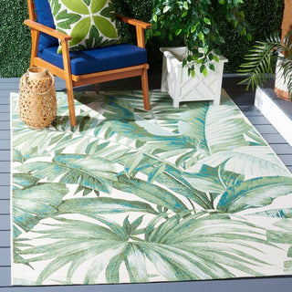 Safavieh Barbados BAR598 Green / Teal Area Rug