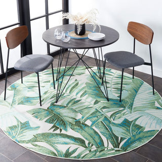 Safavieh Barbados BAR598 Green / Teal Area Rug