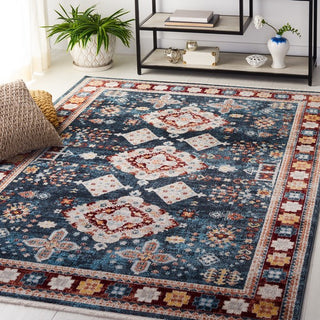 Safavieh Bayside BAY106 Blue / Red Machine Washable Area Rug