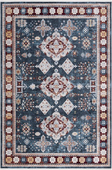 Safavieh Bayside BAY106 Blue / Red Machine Washable Area Rug