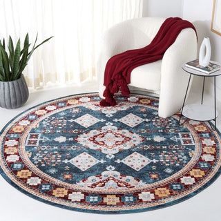 Safavieh Bayside BAY106 Blue / Red Machine Washable Area Rug