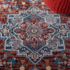 Safavieh Bayside BAY110 Red / Blue Machine Washable Area Rug