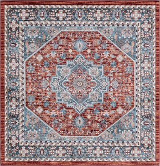 Safavieh Bayside BAY110 Red / Blue Machine Washable Area Rug