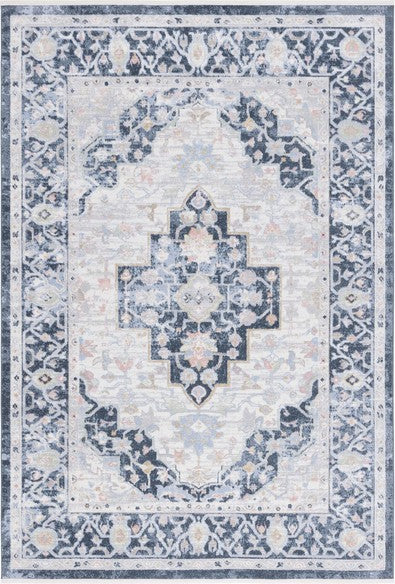 Safavieh Bayside BAY114 Blue / Ivory Machine Washable Area Rug